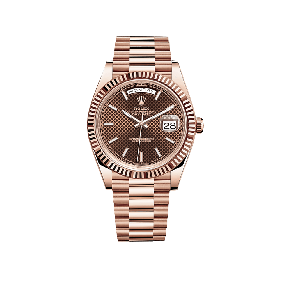 Rolex Day-Date 228235 Rose Gold Chocolate Dial – CoolBrand